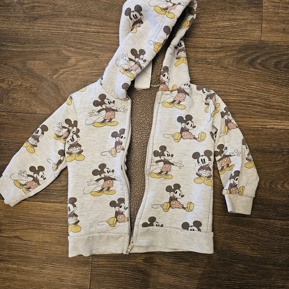 Disney Gray Mickey Mouse Kids Jacket